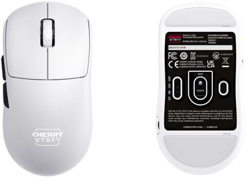 Фото - Миша бездротова ігрова Cherry Xtrfy M68 PRO White (CX-M68W-PRO-WHITE)