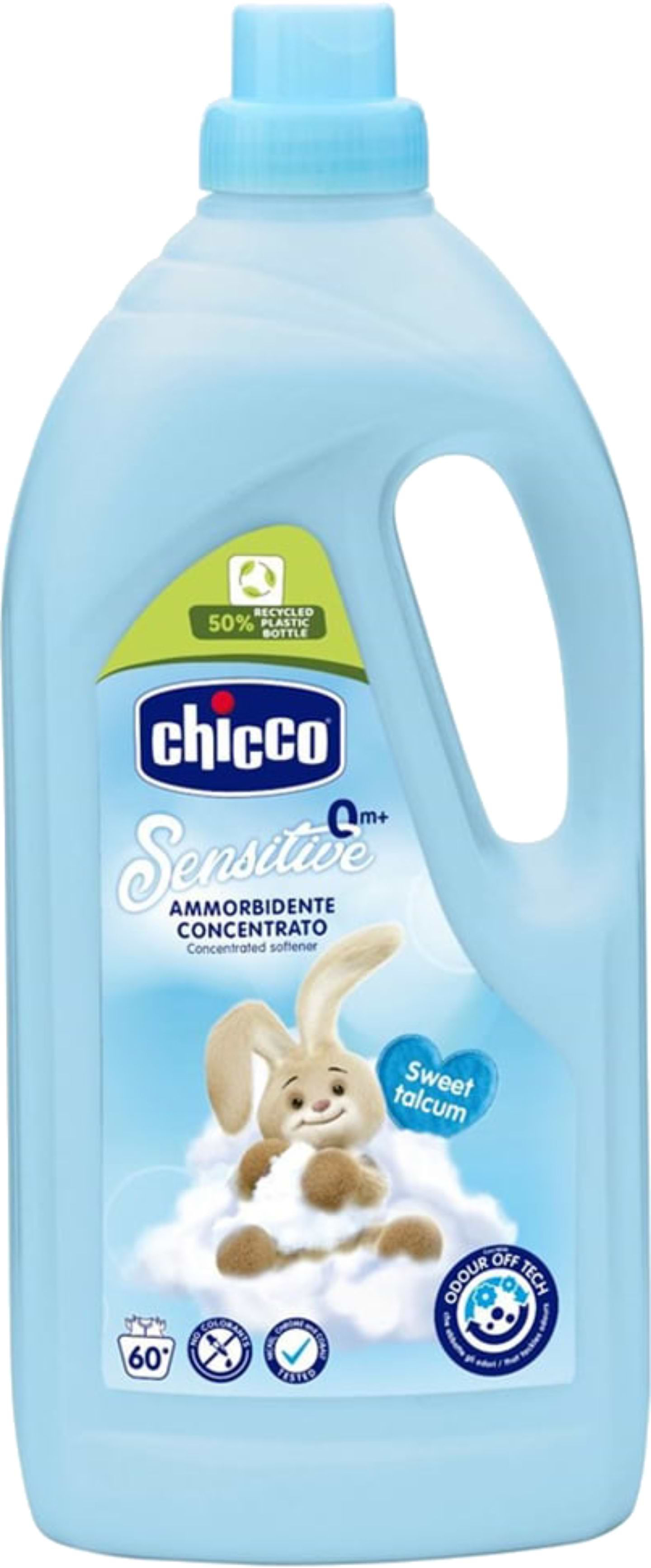 Ополіскувач для білизни Chicco Sweet Talcum серії Sensitive 1,5л (67294.21) - Фото 1
