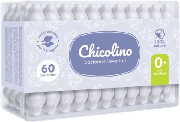 Фото - Ватные палочки Chicolino 60 шт. детские (4823098407485)