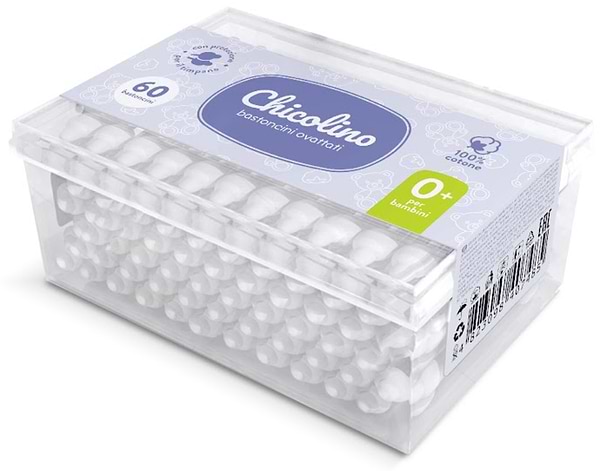 Фото - Ватные палочки Chicolino 60 шт. детские (4823098407485)