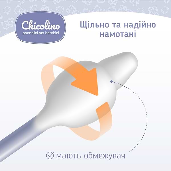 Фото - Ватные палочки Chicolino 60 шт. детские (4823098407485)