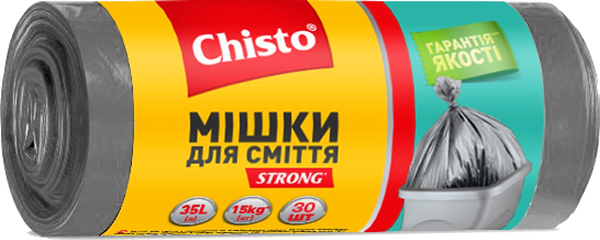 Фото - Пакет для сміття Chisto Strong 35лх30 шт. (4823098408031)