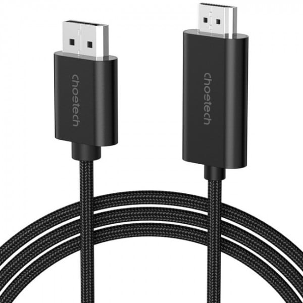 Кабель Choetech DisplayPort M - HDMI M 2.0 (XDH01-BK)