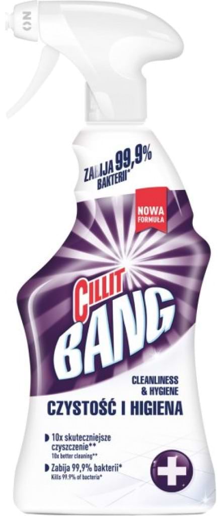 Фото - Засіб для миття у ванній кімнаті Cillit Bang від цвілі Антіпятна + Гігієна 750 мл (5900627042542) Фото - Засіб для миття у ванній кімнаті Cillit Bang від цвілі Антіпятна + Гігієна 750 мл (5900627042542)