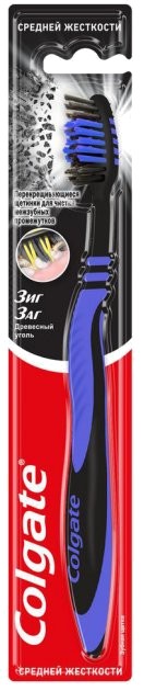 Зубна щітка Colgate Зиг Заг Деревне вугілля - Фото 1