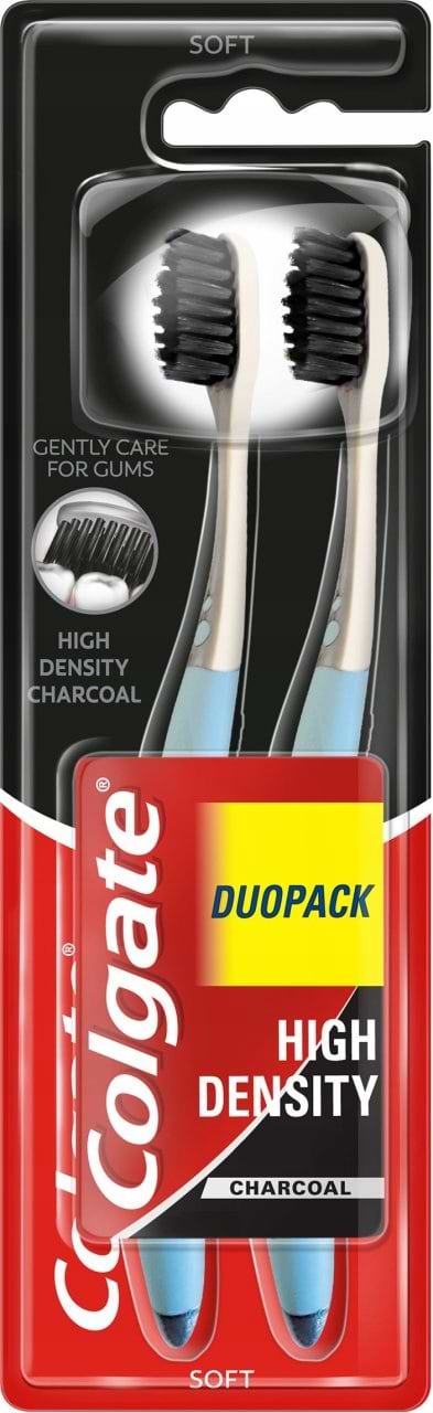 Фото - Зубна щітка Colgate High Density Charcoal 2шт