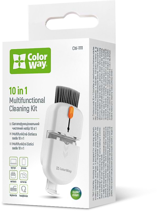 Фото - Набір для чищення мобільних пристроїв Colorway 10 в 1 (CW-1111)