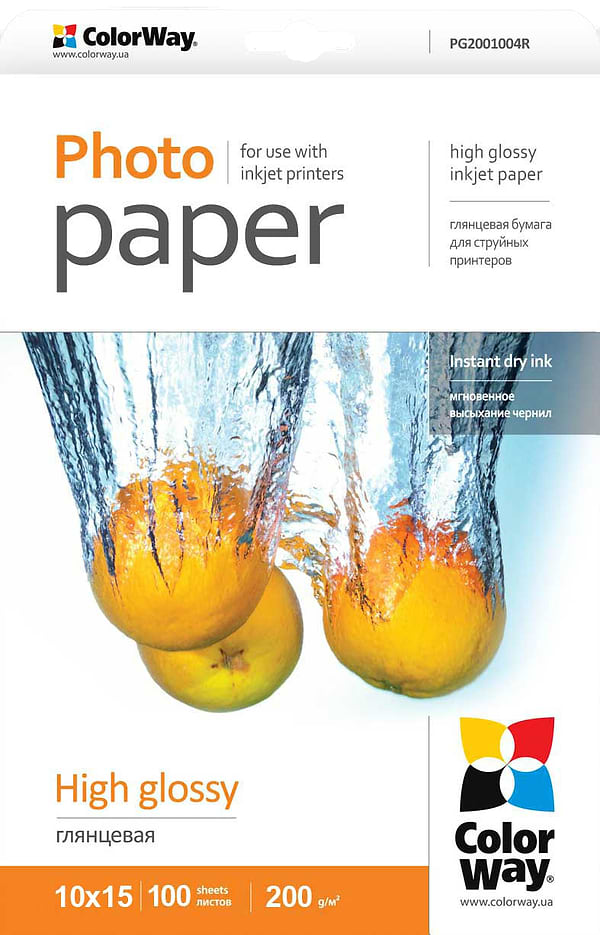 Фото - Фотобумага Colorway 10x15 PG 200г/м-100л глянцевая