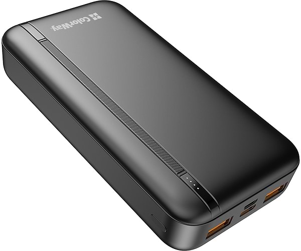Фото - Батарея мобільна Colorway 20000 Ah Portable Charger USB QC3.0 + USB-C PD22.5W Black (CW-PB200LPB4BK-PD)
