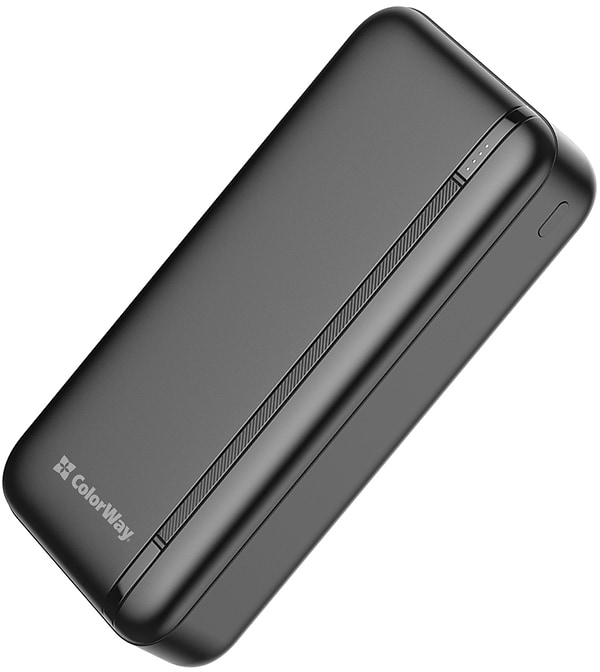 Фото - Батарея мобільна Colorway 20000 Ah Portable Charger USB QC3.0 + USB-C PD22.5W Black (CW-PB200LPB4BK-PD)