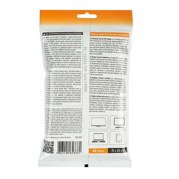 Фото - Чистящие салфетки для экранов Colorway CW-1074 40 шт.