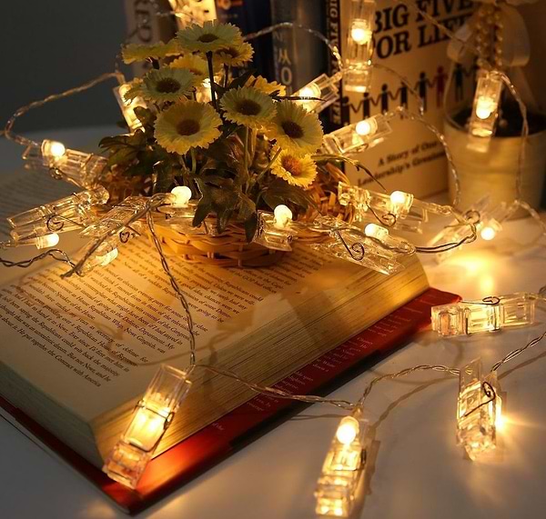 Фото - Гірлянда лінійна Colorway 40LED, 4.2м, з прищіпками для фото (CW-LCP-40L42B)