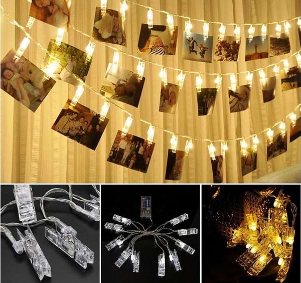 Фото - Гірлянда лінійна Colorway 40LED, 4.2м, з прищіпками для фото (CW-LCP-40L42B)