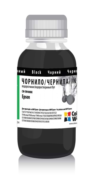 Чорнила для заправки картриджа Colorway EPSON T26/C91 (Black) (CW-EW400BK01) 100мл - Фото 1