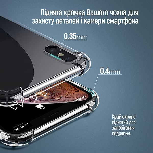 Фото - Чохол для смартфону Colorway TPU AntiShock Apple iPhone 16 Pro Max Clear (CW-CTASAI16PM)