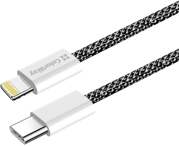 Фото - Кабель синхронизации данных Colorway Type-C - Apple Lightning (PD Fast Charging 27W) 1м черный (CW-CBPDCL061-BK)