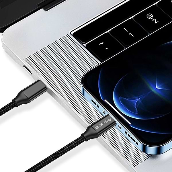 Фото - Кабель синхронізації даних Colorway Type-C - Type-C USB3.2 (20Gbps 4K PD100W) Gen2 5А 1м чорний (CW-CBPDCC062-BK)