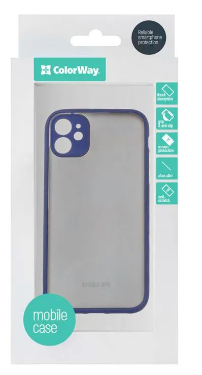 Фото - Чехол для смартфона Colorway Smart Matte для Apple iPhone 11, синий (CW-CSMAI11-BU)