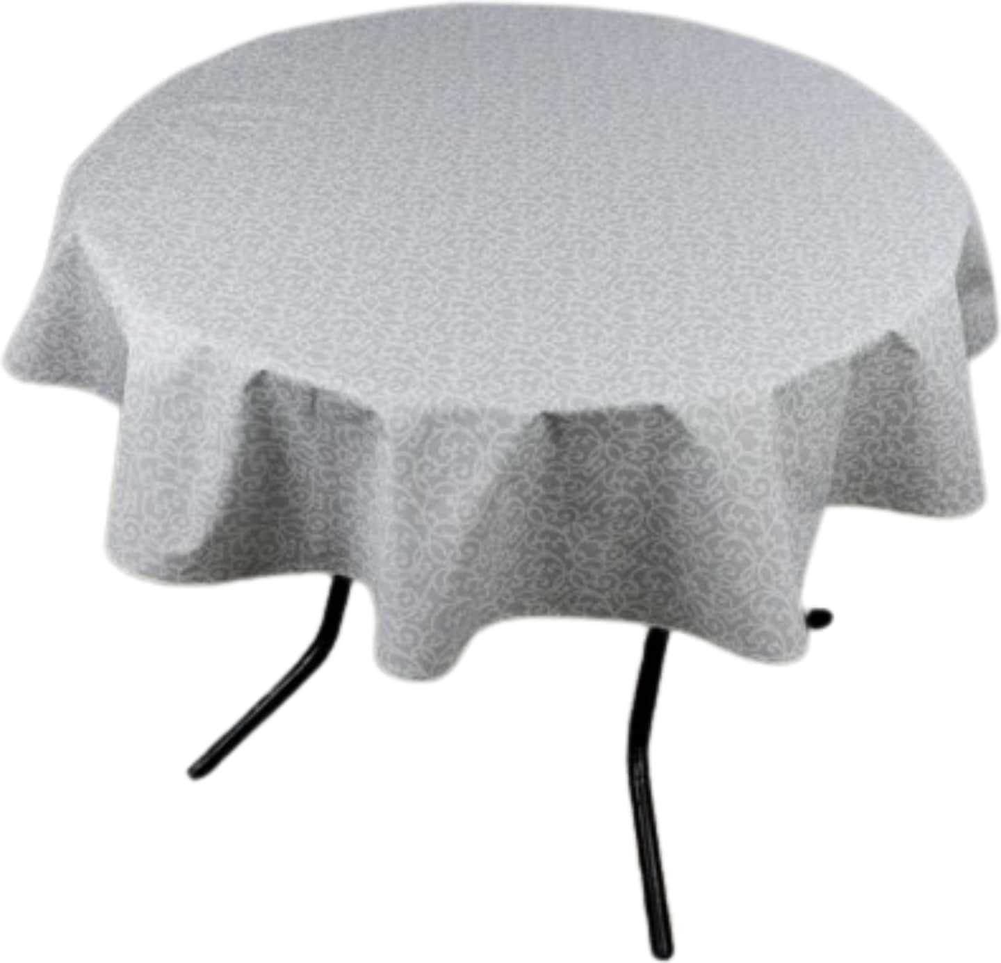 Скатертина кругла Прованс Айс Вензель D-136 см (033621) - Фото 1