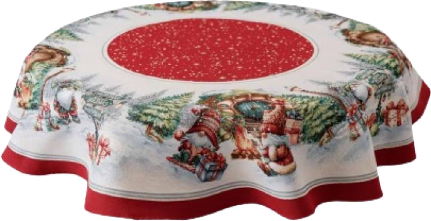Купити Скатертина кругла Прованс Різдвяне багаття D140 см (037410) - Фото 1 Скатертина кругла Прованс Різдвяне багаття D140 см (037410) - Фото 1