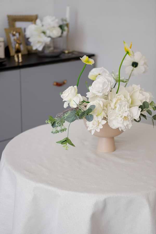 Фото - Скатерть круглая Прованс Жемчужина Белая D136 см (037604)