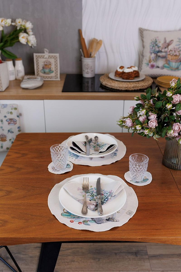 Фото - Салфетка для сервировки Прованс гобеленовая Очарование D35 см (044130)