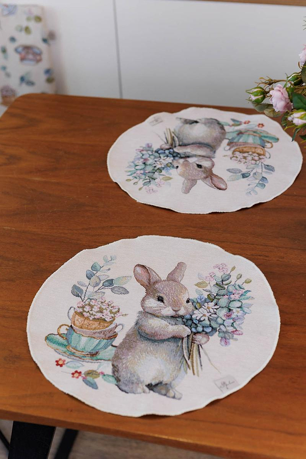 Фото - Салфетка для сервировки Прованс гобеленовая Очарование D35 см (044130)