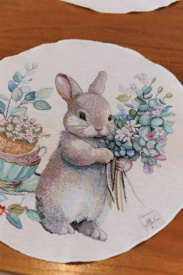 Фото - Салфетка для сервировки Прованс гобеленовая Очарование D35 см (044130)