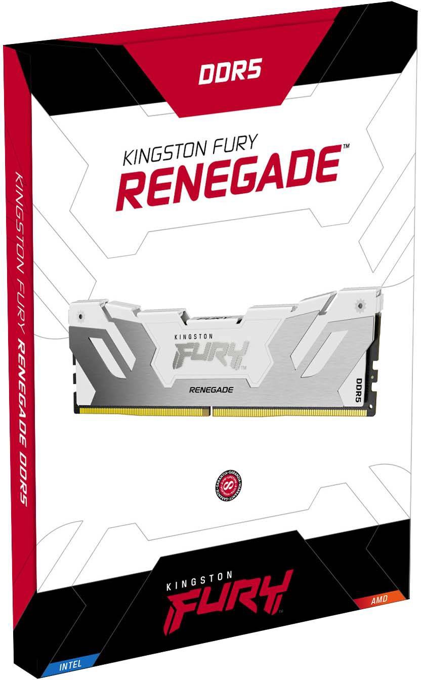Фото - Память DDR Kingston Fury Renegade White 16GB 6800MT/s DDR5 (KF568C36RW-16)