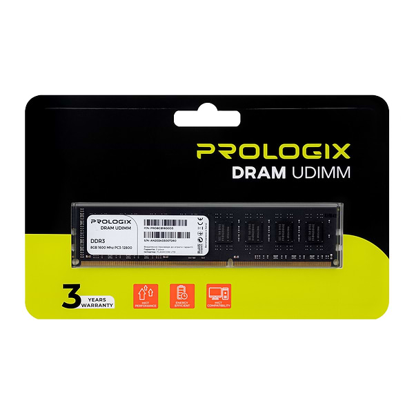 Фото - Память DDR ProLogix DDR3 8GB/1600 (PRO8GB1600D3)