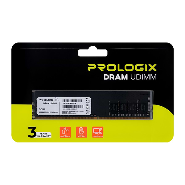 Фото - Память DDR ProLogix DDR4 8GB/2400 (PRO8GB2400D4)