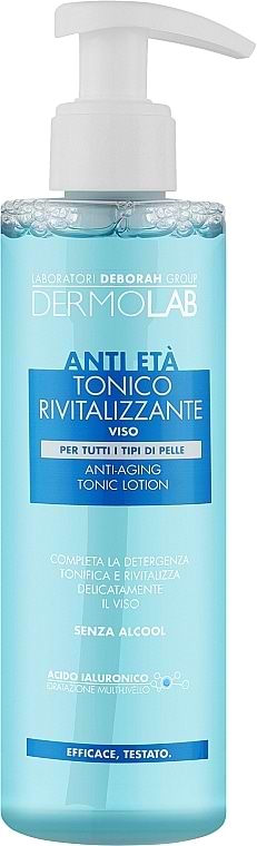 Тоник для лица DERMOLAB антивозрастной 40+ для лица для всех типов кожи 200 мл (8009518249873)