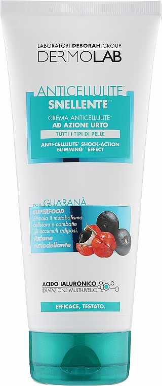 Фото - Гель для тіла DERMOLAB антицелюлітний шокової дії з ефетом схуднення для всіх типів шкіри 200 мл (8009518351125)