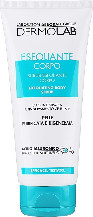 Скраб для тіла DERMOLAB відлущуючий для очищення та відновлення для всіх типів шкіри 200 мл (8009518247480)