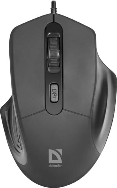 Мышь проводная Defender Datum MB-347 Black (52347) - Фото 1