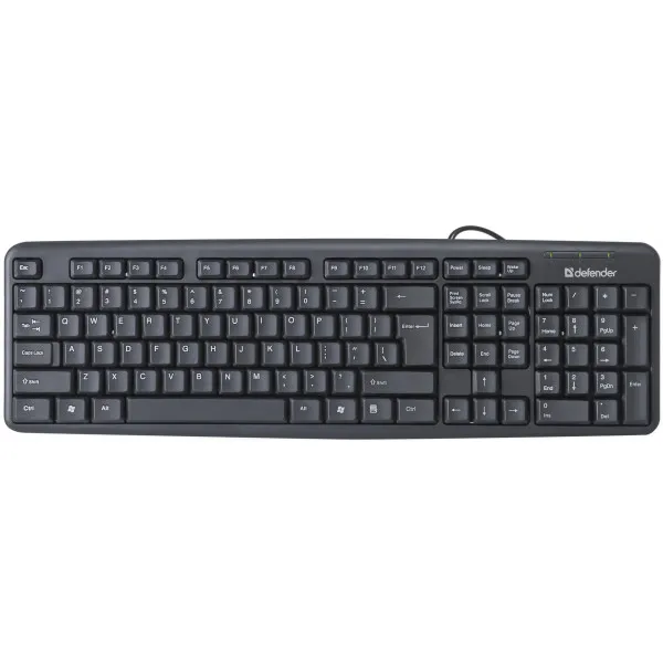 Фото - Клавиатура проводная Defender Element HB-520 B UA USB Black (45529)