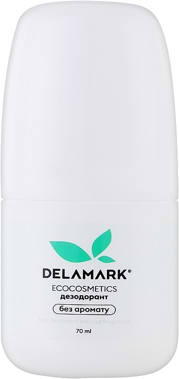 Дезодорант шариковый DeLaMark без аромата 70 мл (4820152333520) - Фото 1