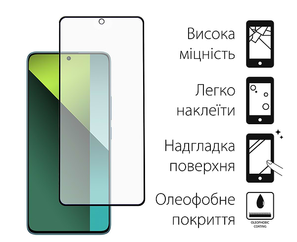 Фото - Чохол для смартфону DENGOS for Xiaomi Redmi Note 13 Pro 5G Black (DG-KM-68) + скло