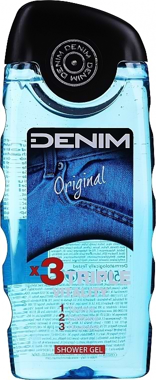 Гель для душа DENIM Original тройная жизненная сила 250 мл (8008970004266)