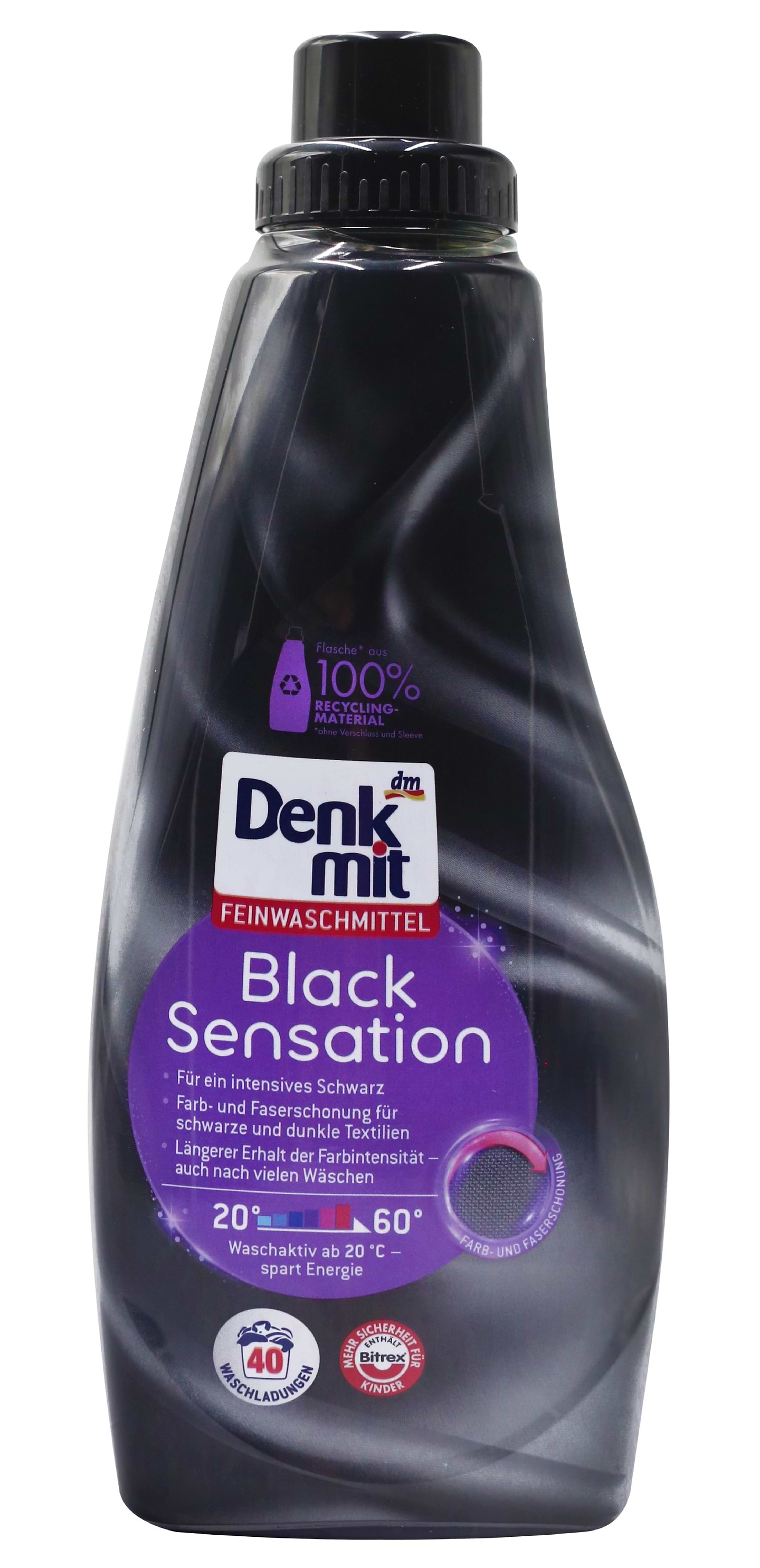 Гель для прання Denkmit для чорних речей Black Sensation 1 л (DWGBS1000) - Фото 1