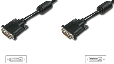Кабель Digitus DVI-D dual link 2 м Black (AK-320101-020-S)