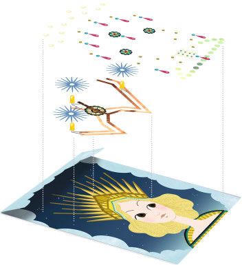 Фото - Набор для бумажного творчества Djeco Фабрика Искусства ''Диадемы'' (DJ09312)