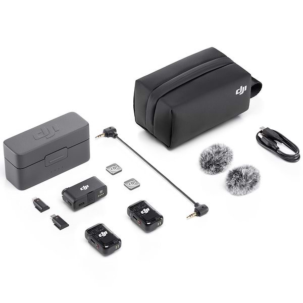 Фото - Мікрофонна система DJI Mic 2 (2 TX + 1 RX + Charging Case), Black