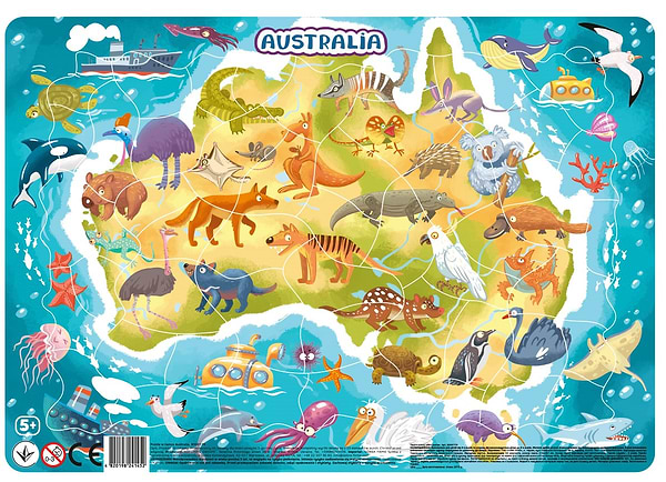 Фото - Пазли (5-7 років) Dodo з рамкою Австралія (R300179) Фото - Пазли (5-7 років) Dodo з рамкою Австралія (R300179)