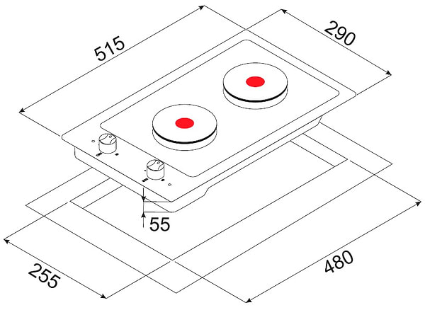 Фото - Варочная панель Domino Minola ME 3203 I