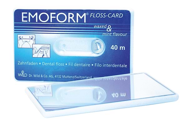 Фото - Зубна нитка Dr. Wild Emoform Floss Card 40 м (11.1409)