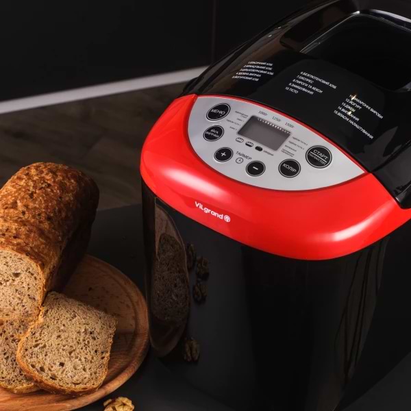 Фото - Хлібопічка ViLgrand VBM85152_Black+Red