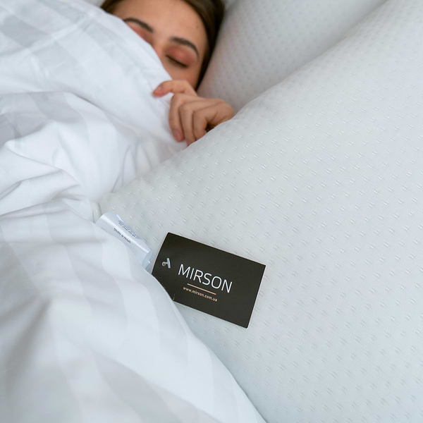 Фото - Подушка стандартна MirSon №866 Julia  з Евкаліптом Hand made М'яка 70х70 см (2200003213928)