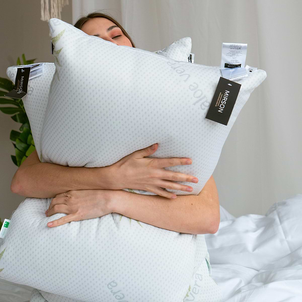 Фото - Подушка стандартная MirSon №820 Dorotea Тенсель Modal Hand made 60х60 см (2200003197495)