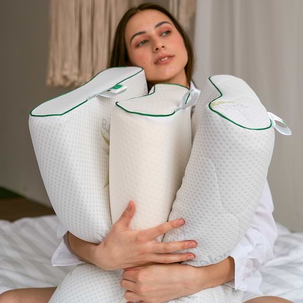 Фото - Подушка ортопедична MirSon №6018 Green nature Alberto 58х40х10.5 (2200003261196)